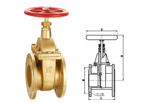 铜法兰式闸阀 BRONZE FLANGED GATE VALVE Z41H-40C